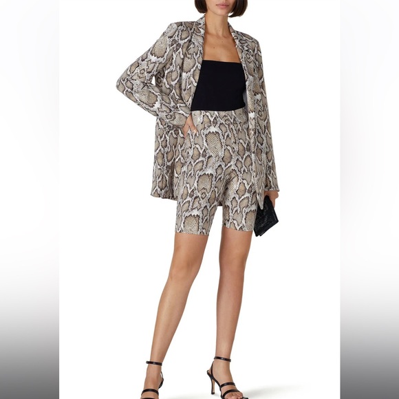 AFRM Callon Snake Print Bermuda Shorts, RTR - Picture 2 of 9